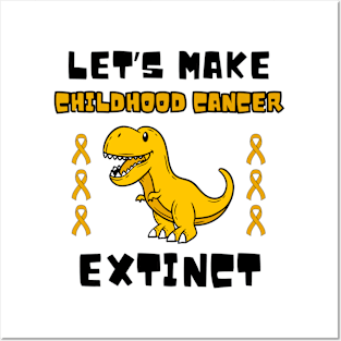 Childhood Cancer Extinct Dinosaur Dino Pediatrician Pedia Posters and Art